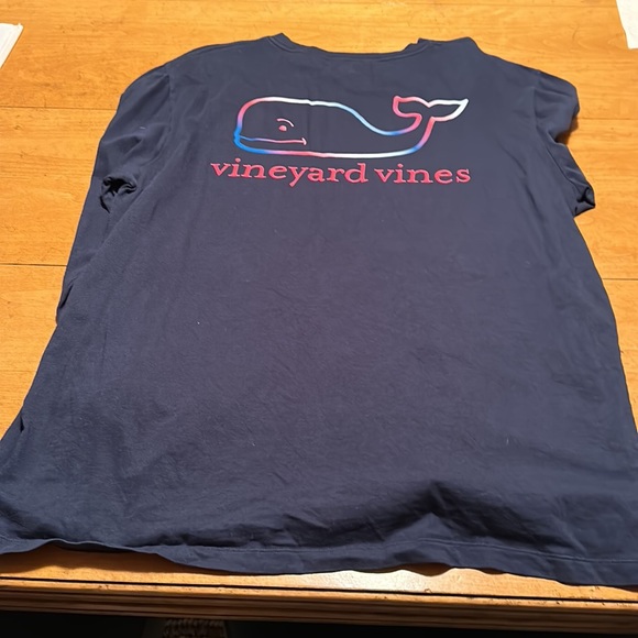Vineyard Vines size L L/ sleeve navy t- shirt.  Like new condition.  Worn once. - Picture 5 of 5
